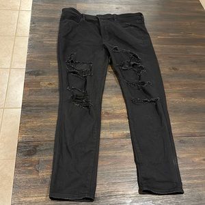 American Eagle Black Ne(x)t Level Stretch Jeans - Size 18 regular